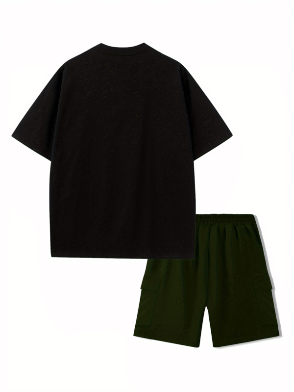 Men’s Summer Set Cotton T-Shirt & Work Shorts 2-Piece Outfit - Image 8