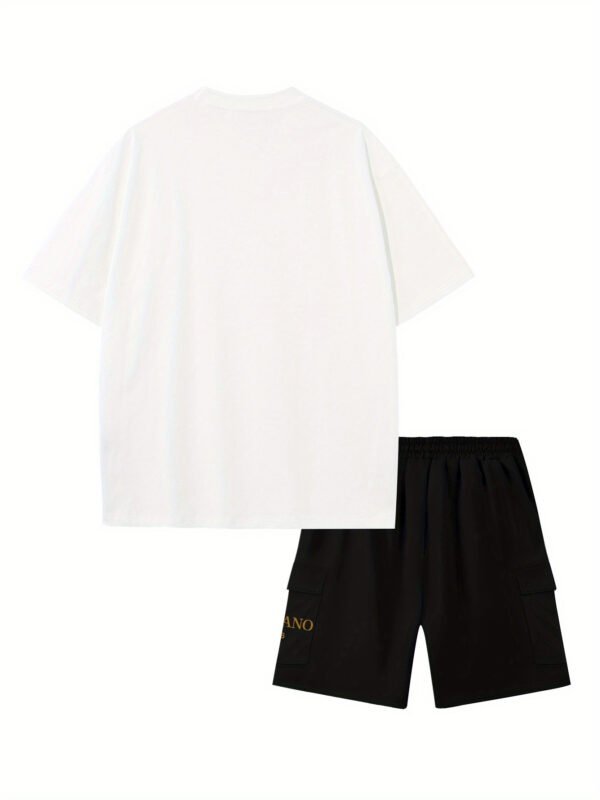 Men’s Summer Set Cotton T-Shirt & Work Shorts 2-Piece Outfit - Image 7