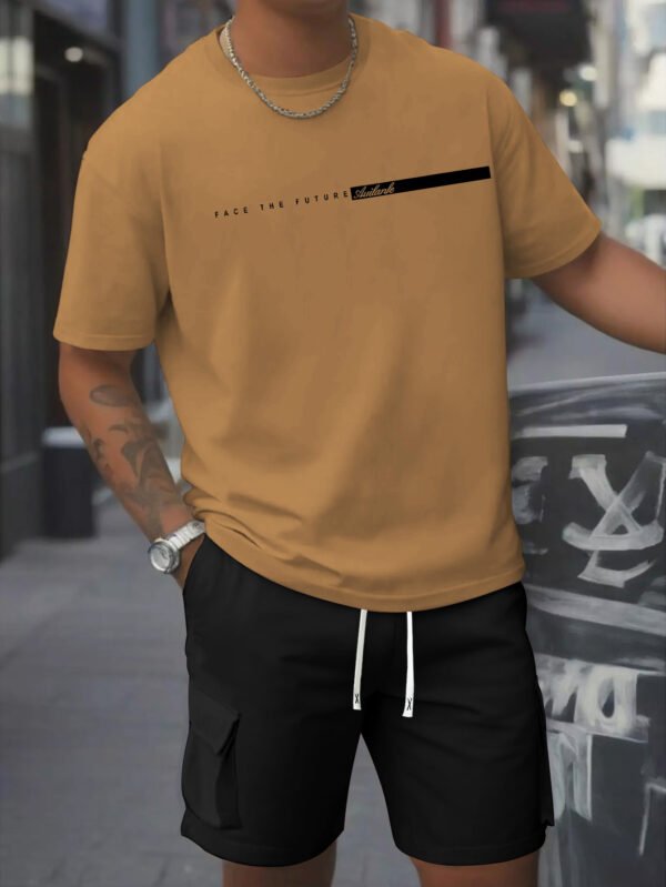 Men’s Summer Set Cotton T-Shirt & Work Shorts 2-Piece Outfit - Image 6