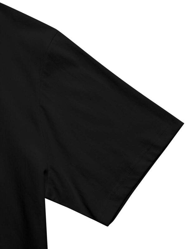 2pcs Casual Sportswear Set – Black Drawstring Shorts & Loose Crew Neck T-Shirt, Short Sleeve, Unisex, Comfortable, High-Quality, Perfect for Summer Beachwear - Image 5